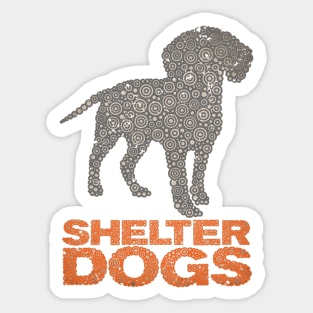 SHELTER DOGS Sticker